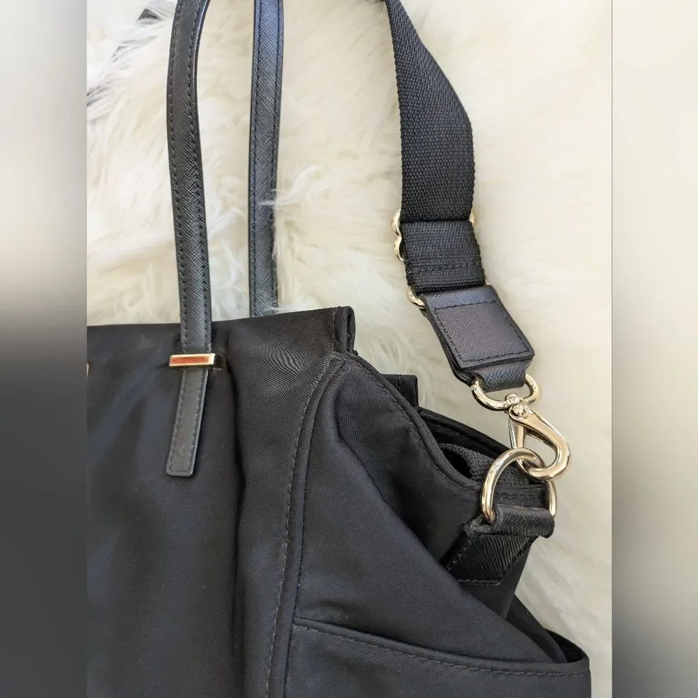 Kate Spade Dawn Nylon Baby Diaper Bag Black *No Changing Pad